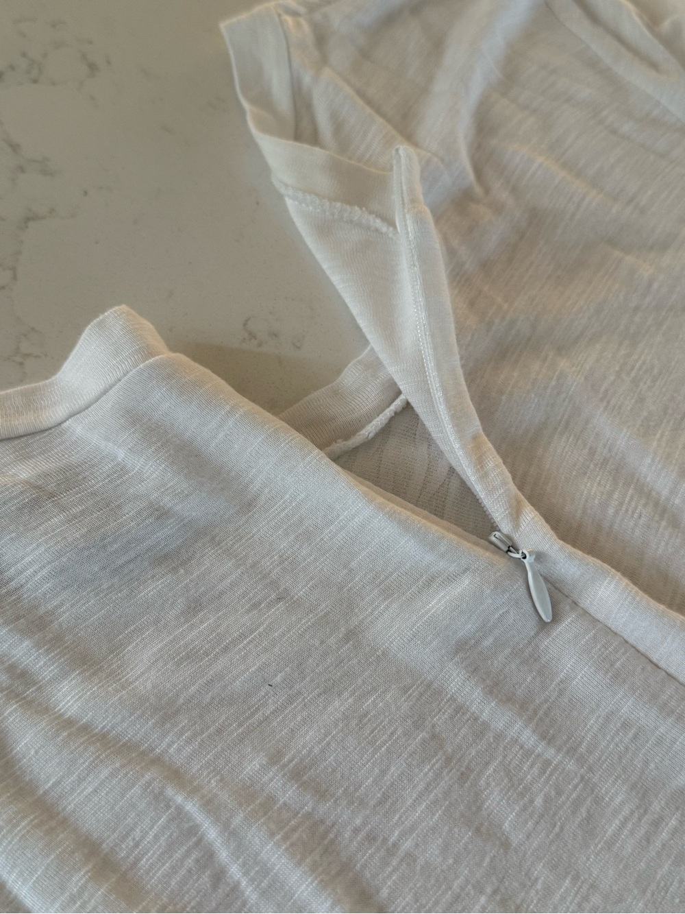 Torn by Ronny Kobo White Long-Sleeve Textured Shift Dress - Picture 4 of 5